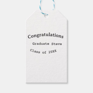 Etiqueta Para Presente Parabéns graduado nome turma de 20XX tipo w