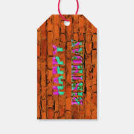 Etiqueta Para Presente Parabéns grafite