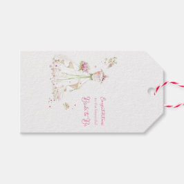 Etiqueta Para Presente Parabéns pelo vestido de noiva do chá de panela