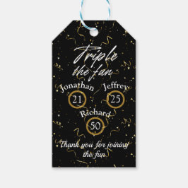 Etiqueta Para Presente Parceiro Aniversário Triplicou O Divertido