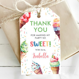 Etiqueta Para Presente Parte primeiro aniversario sorvete