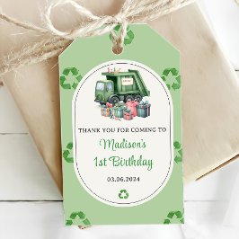 Etiqueta Para Presente Partido do primeiro aniversario de Lixo