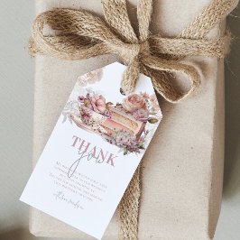 Etiqueta Para Presente Partido Elegante Birthday Tea