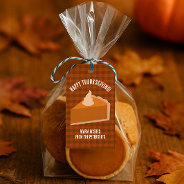 Etiqueta Para Presente Partido Janto Pie de Ação de Graças Tags a Favor