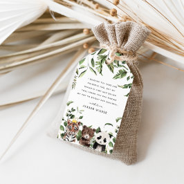 Etiqueta Para Presente Partido Wild One primeiro aniversario Obrigado