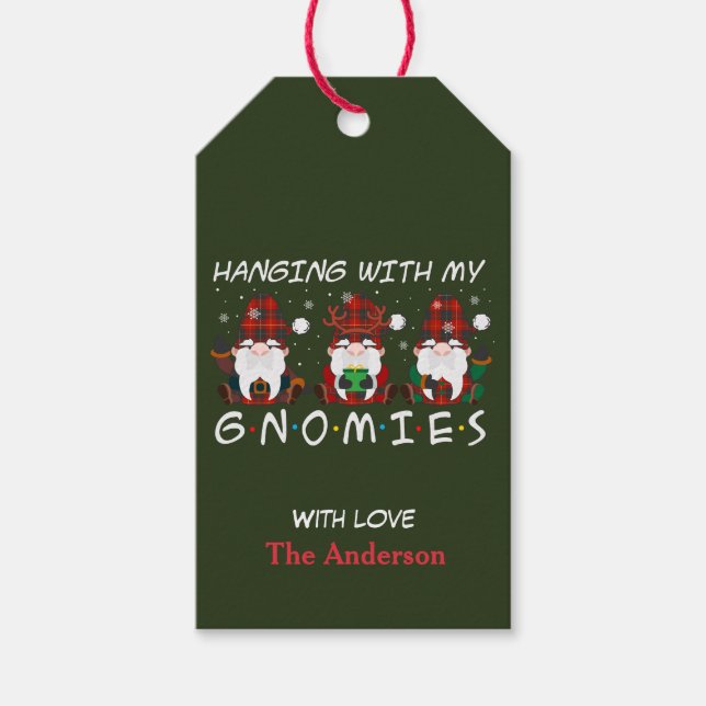 Etiqueta Para Presente Passando com meu Natal Personalizado (Frente)