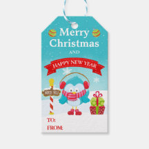 Pássaro azul-festivo bonito no Natal