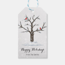 Pássaros Cardinais Vermelhos Em Ilustrações De Árv