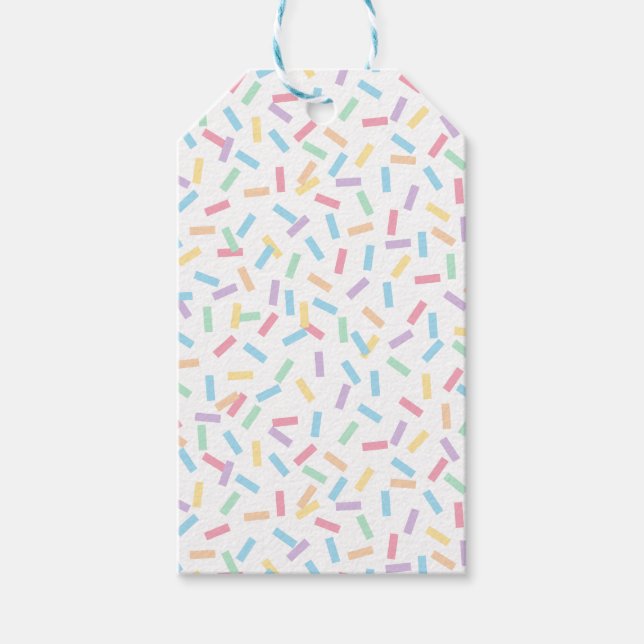 Etiqueta Para Presente Pastéis Confetti (Sprinkles) (Frente)