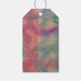 Etiqueta Para Presente Pastel Abstrato Art
