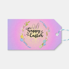 Etiqueta Para Presente Pastel Bonito do Contorno do felz pascoa
