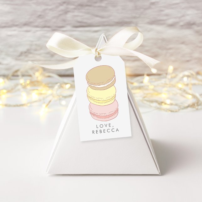 Etiqueta Para Presente Pastel French Macarons (Criador carregado)
