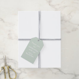 Etiqueta Para Presente Pastel Sage Green