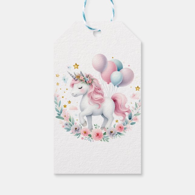 Etiqueta Para Presente Pastel Unicorn (Verso)