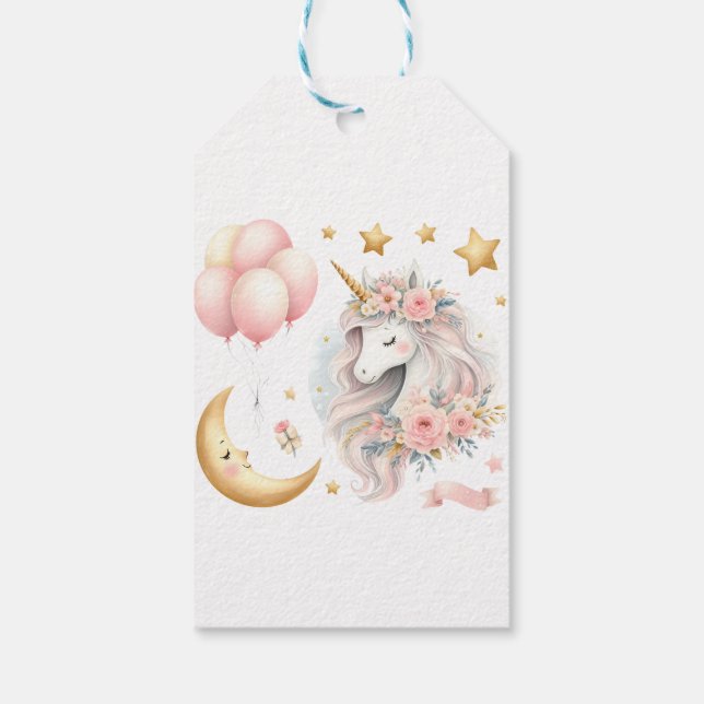 Etiqueta Para Presente Pastel Unicorn (Verso)