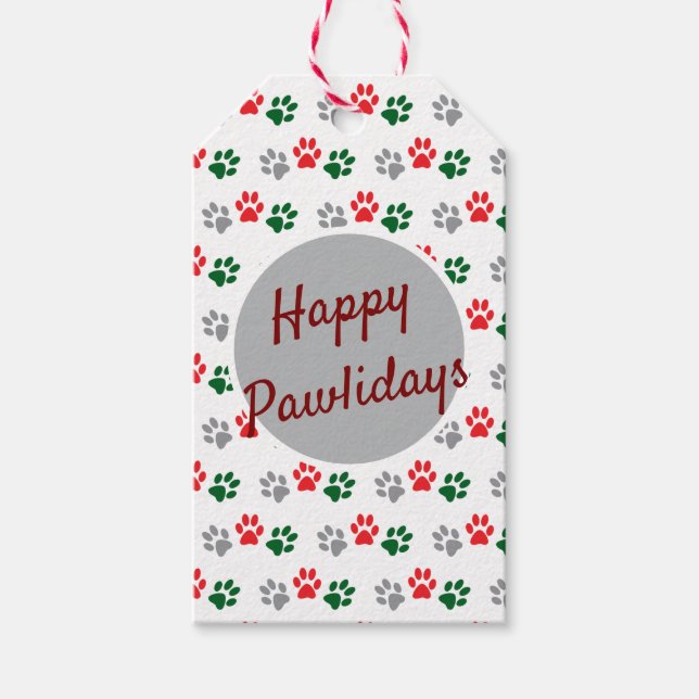 Etiqueta Para Presente Patas de Natal (Frente)