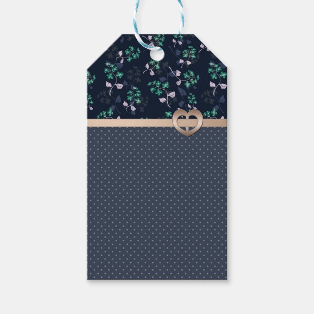 Etiqueta Para Presente Patchwork, Retro (Frente)