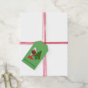 Etiqueta Para Presente Pato do Natal