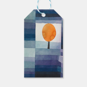 Etiqueta Para Presente Paul Klee Precursor do Outono Azul Moderno Abstrat