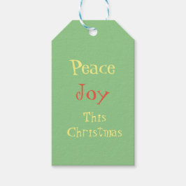 Etiqueta Para Presente Paz Joy Natal