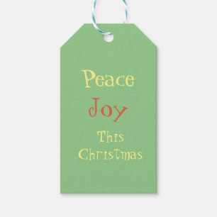 Etiqueta Para Presente Paz Joy Natal