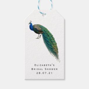 Etiqueta Para Presente Peacock Vintage