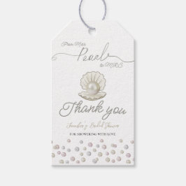 Etiqueta Para Presente Pearl & Shell Pearlcore Miss para o Chá de panela 