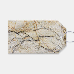 Etiqueta Para Presente Pedra Mable Castanho e Preto Texturizada