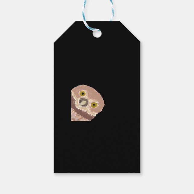 Etiqueta Para Presente Peekabo Engraçado Design De Halloween (Frente)