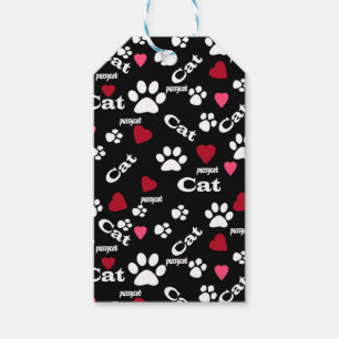 Etiqueta Para Presente Pegadas do gato