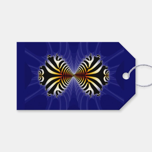 Etiqueta Para Presente Peixe Zebra Beijo (Frente (horizontal))