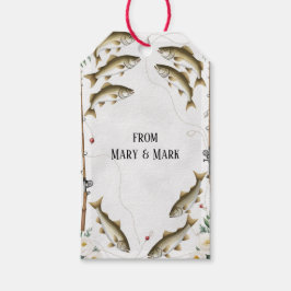 Etiqueta Para Presente Peixes e flores para amantes de peixes etiquetas-p