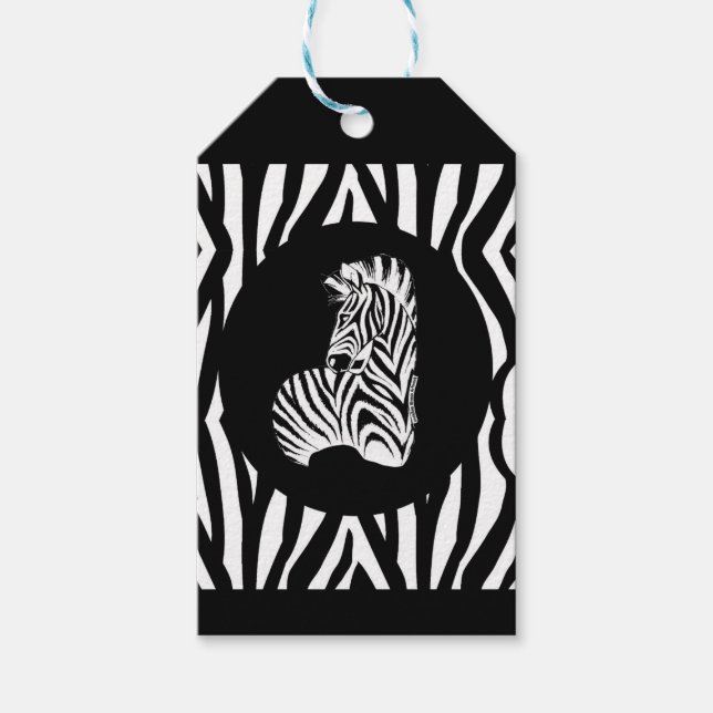 Etiqueta Para Presente Pense em Zebras... Doença Rara (Frente)