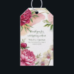 Etiqueta Para Presente Peony & Orchid Garden Floral Glam Wedding<br><div class="desc">Matching items available.</div>