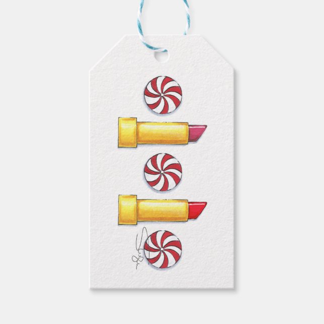 Etiqueta Para Presente Peppermint Joy (Frente)