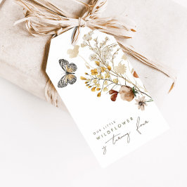 Etiqueta Para Presente Pequena Borboleta Floral Favor das Meninas Florais