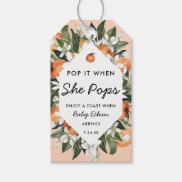 Etiqueta Para Presente Pequena Pop quando Pop Garrafa De Champanhe