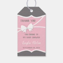 Etiqueta Para Presente Pequena Senhora Obrigado Etiqueta, Favor, Rosa, Ci