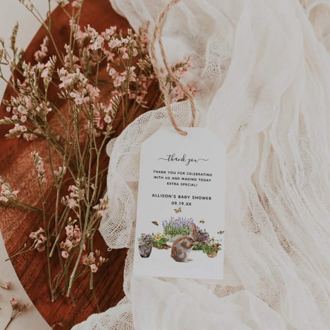 Etiqueta Para Presente Pequenas Maravilhas | Chá de fraldas primavera (Criador carregado)