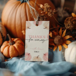 Etiqueta Para Presente Pequeno Abóbora Transformando Um Aniversário