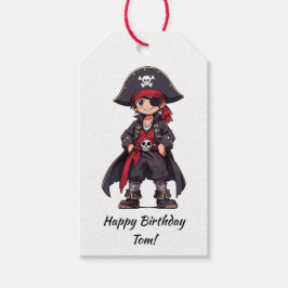 Etiqueta Para Presente Pequeno Aniversário de criança Pirata