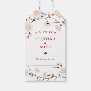 Etiqueta Para Presente Pequeno Chá de Chá de fraldas Ladybug