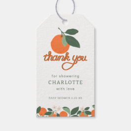 Etiqueta Para Presente Pequeno Chá de fraldas Cutie Obrigado Dando Etique