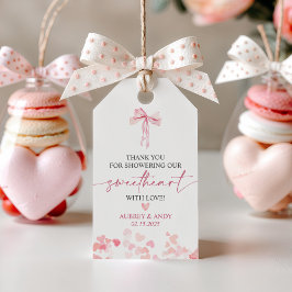 Etiqueta Para Presente Pequeno Chá de fraldas Namorados Swetheart Obrigad