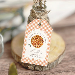 Etiqueta Para Presente Pequeno primeiro aniversario de Pizza Fall
