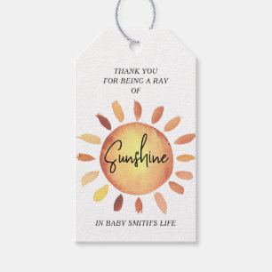 Etiqueta Para Presente Pequeno raio de sol baby shower