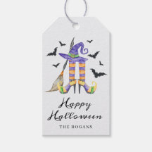 Pernas e Chapéu de Bruxa de Halloween