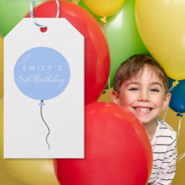 Etiqueta Para Presente Personalised Balloon Party birthday christening 