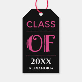 Etiqueta Para Presente Personalização do ano do Formando de classe de gra