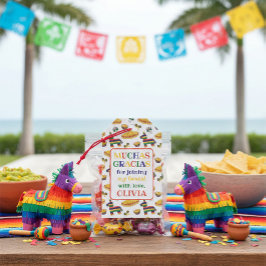 Etiqueta Para Presente Personalizado Dia de los Muertos & Fiesta Vibrante